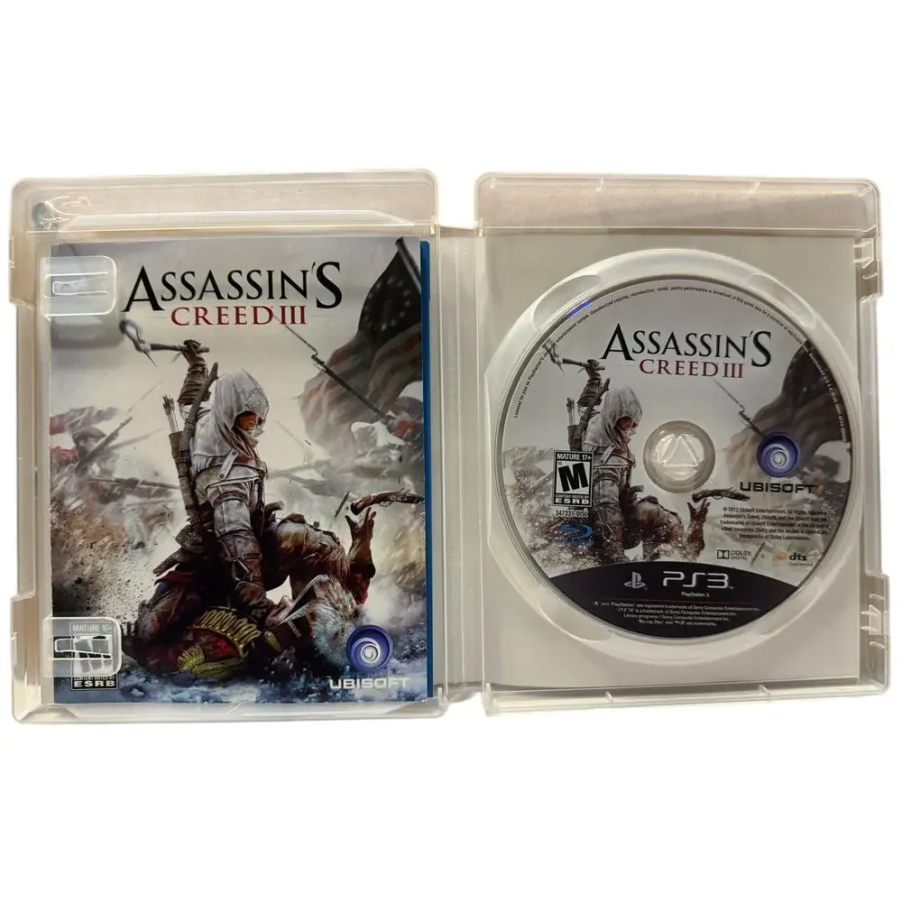 Assassin's Creed III PS3 - 2012 Release - Mint Condition Preowned